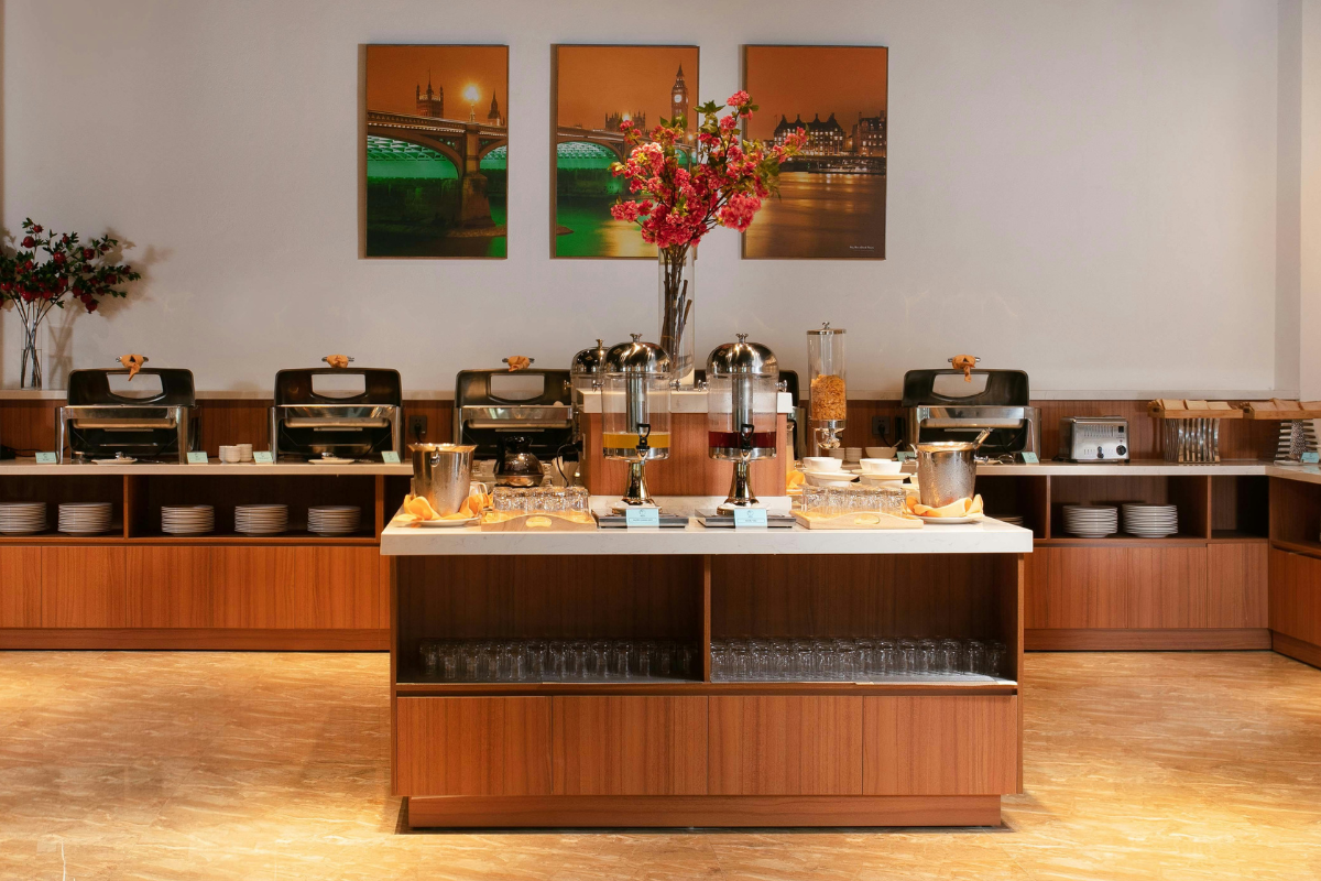 quầy buffet ốp đá nhân tạo đẹp, thẩm mỹ
