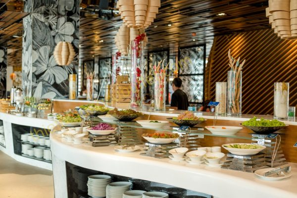 quầy buffet ốp đá nhân tạo đẹp, thẩm mỹ