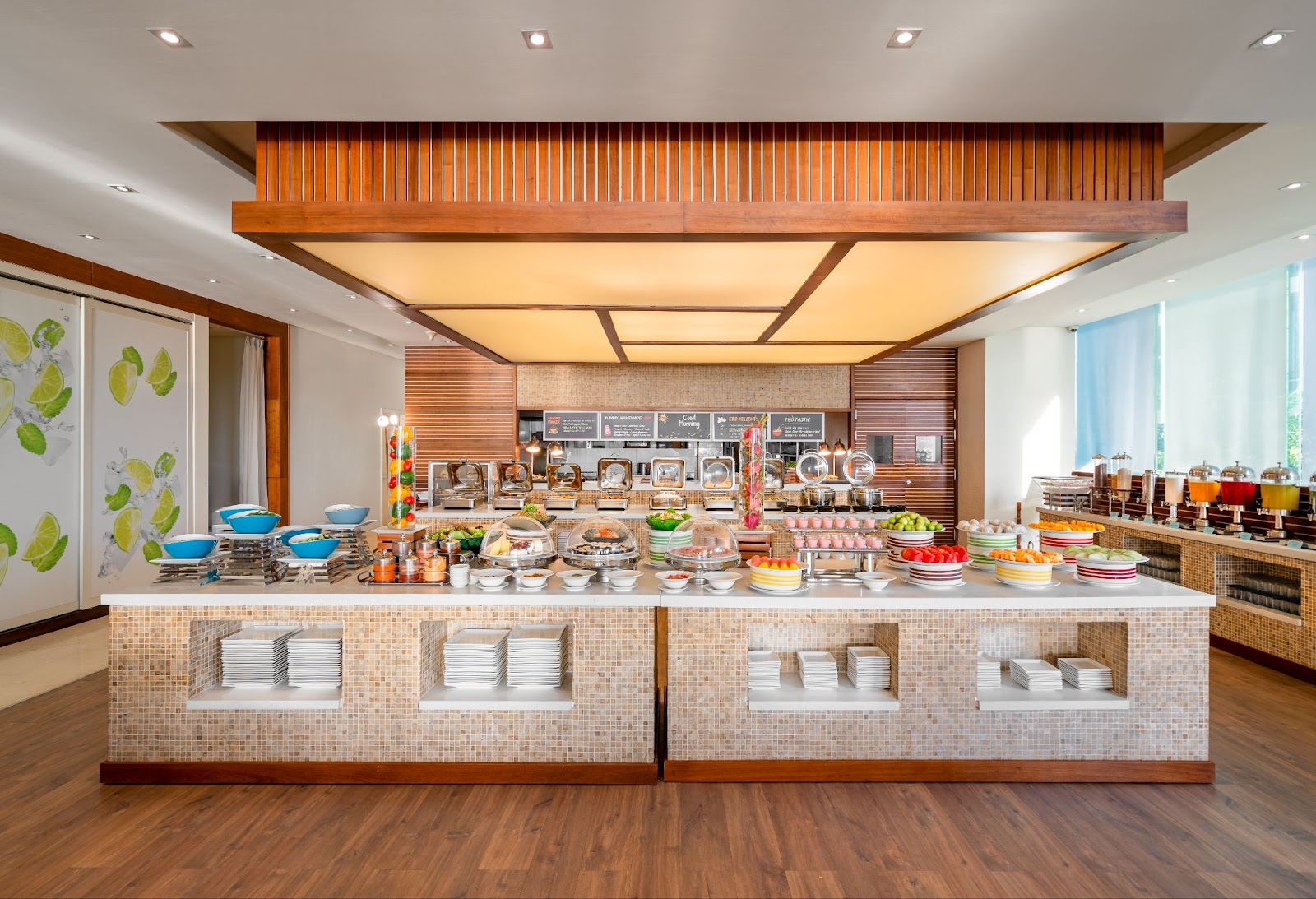 quầy buffet ốp đá nhân tạo đẹp, thẩm mỹ