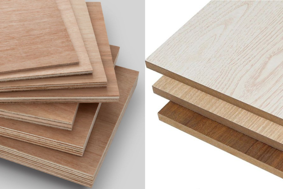 So sánh ưu và nhược điểm gỗ công nghiệp plywood và MDF