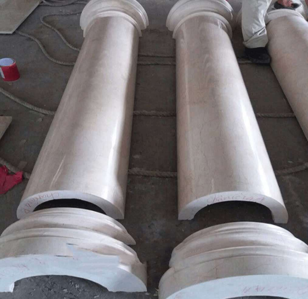 Kỹ thuật thi công ốp đá cột tròn