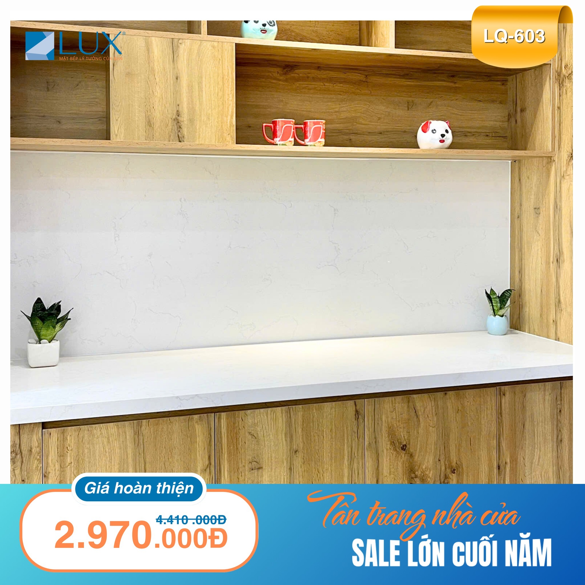 Tân trang nhà cửa, Sale lớn cuối năm cùng Lux Quartz