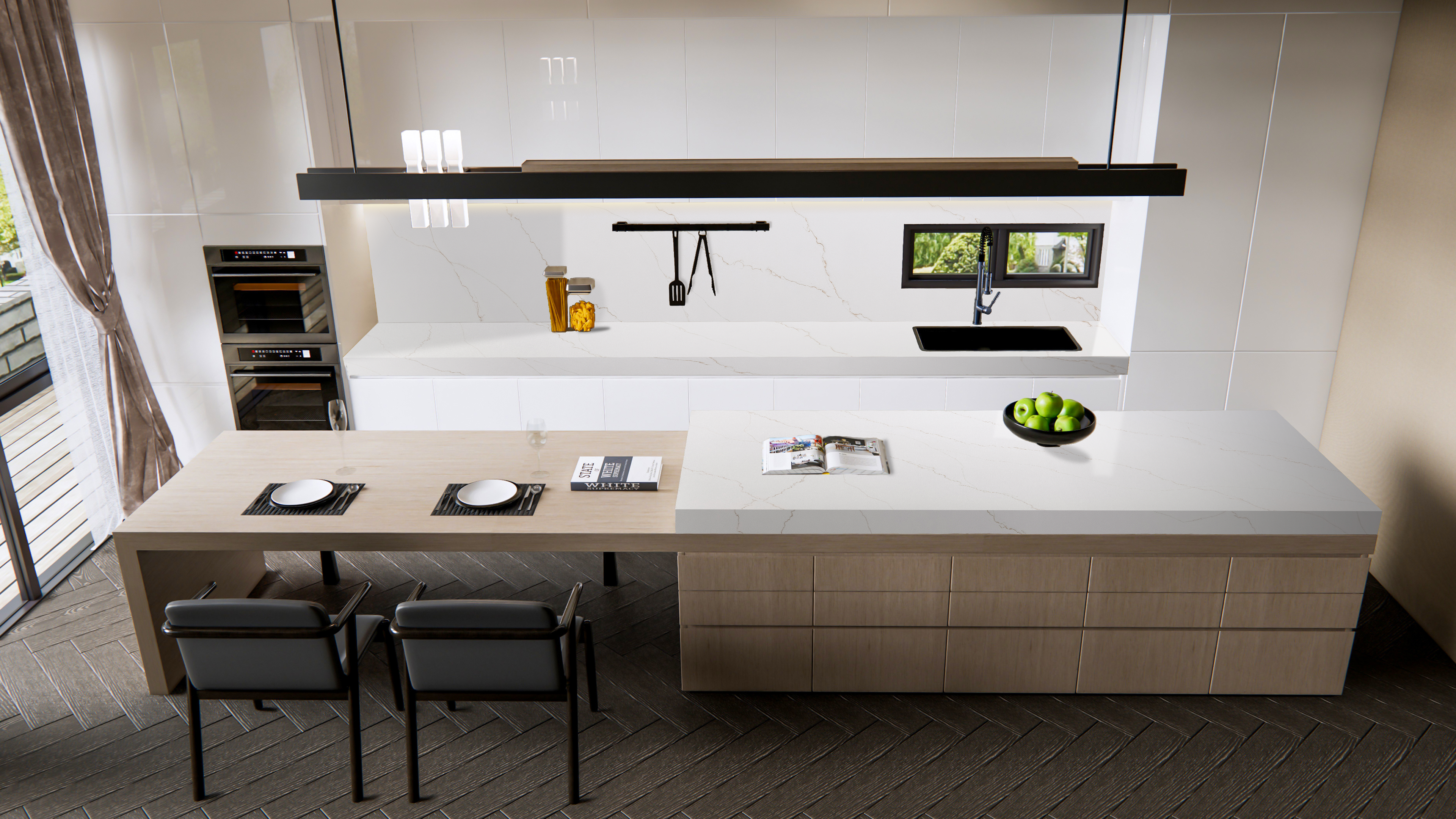 cách chọn vật liệu nội thất cho phòng bếp