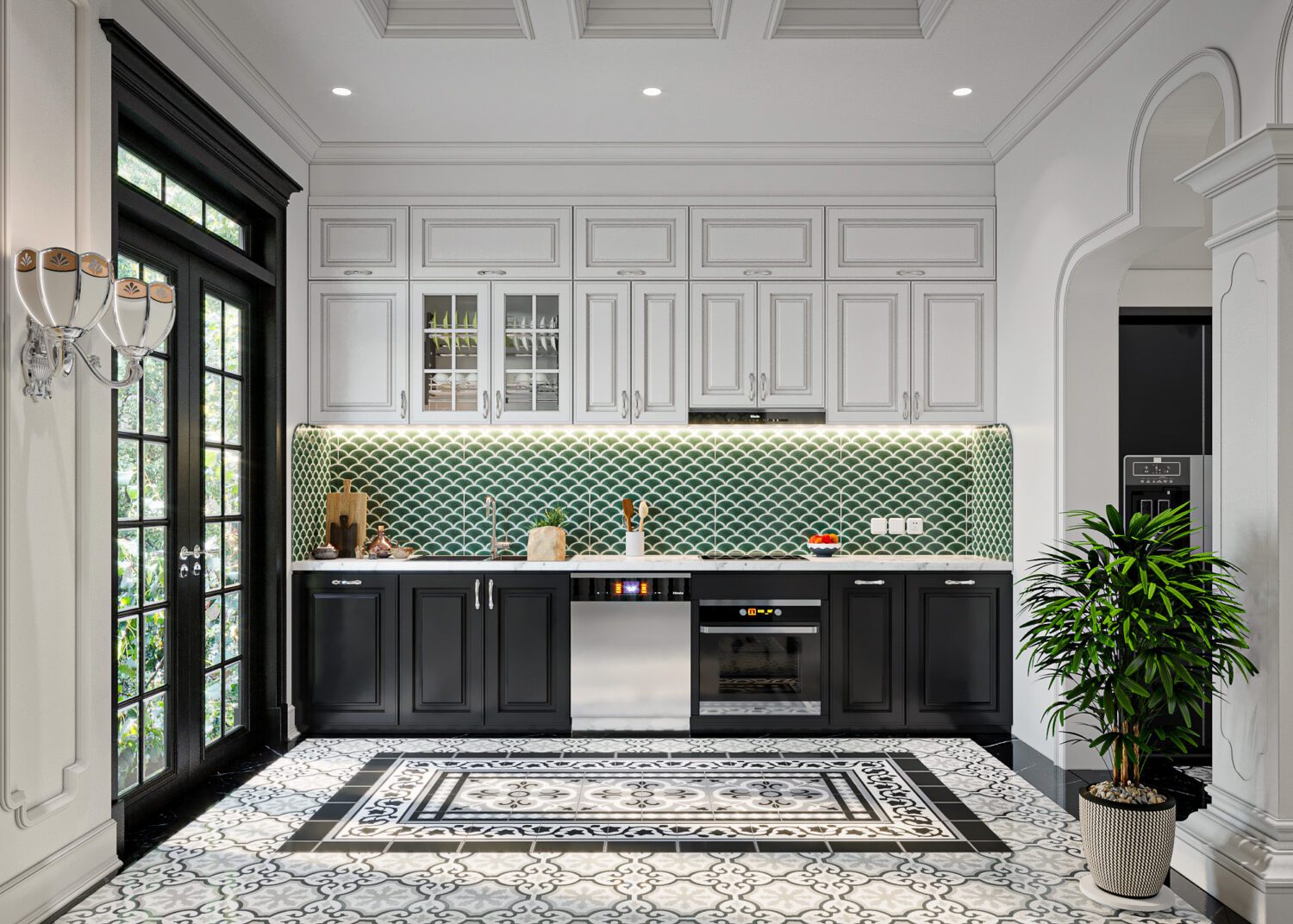 Gạch Mosaic ốp bếp