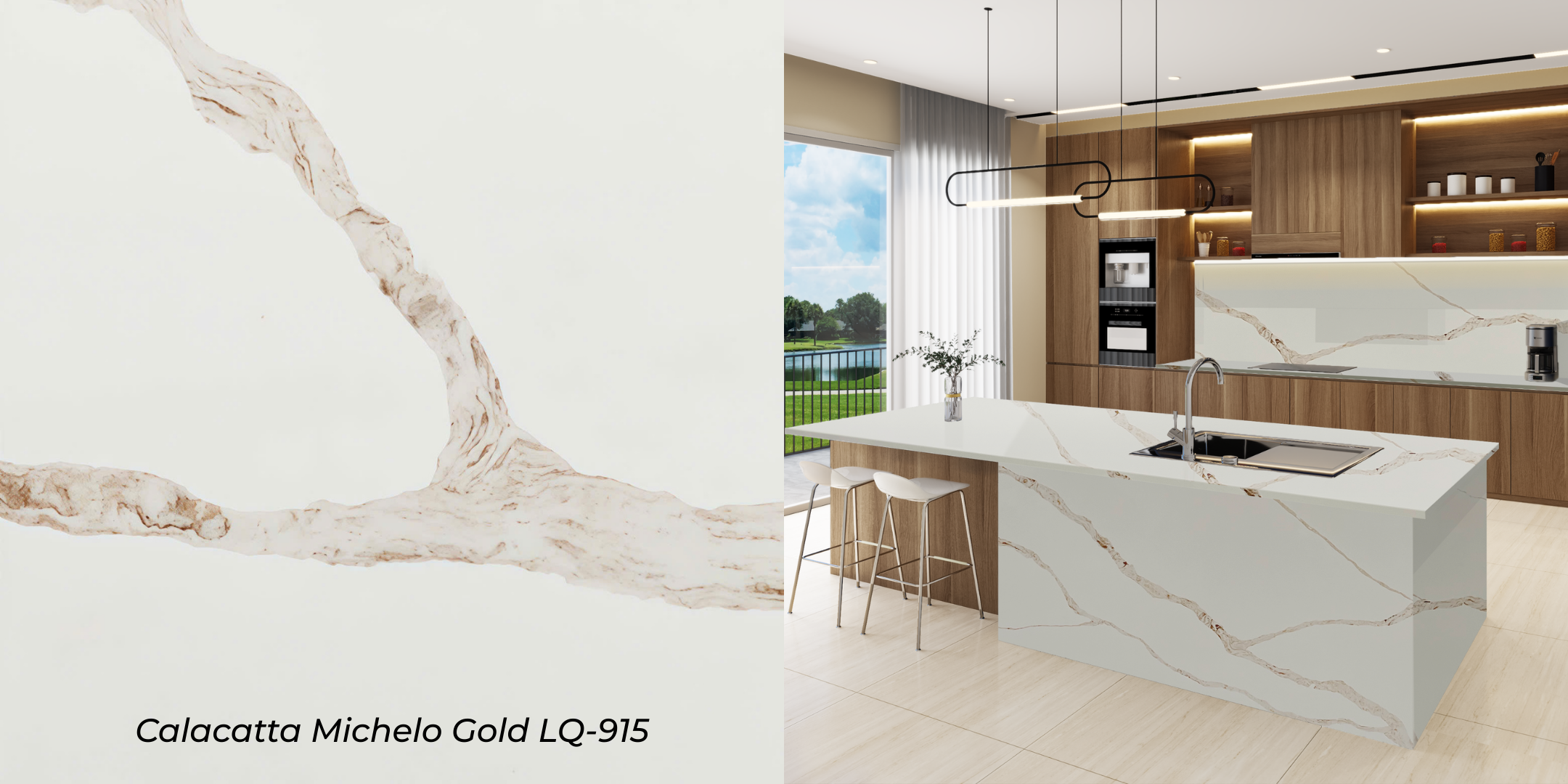 lux quartz vietnam calacatta michelo gold lq-915 white quartz countertops