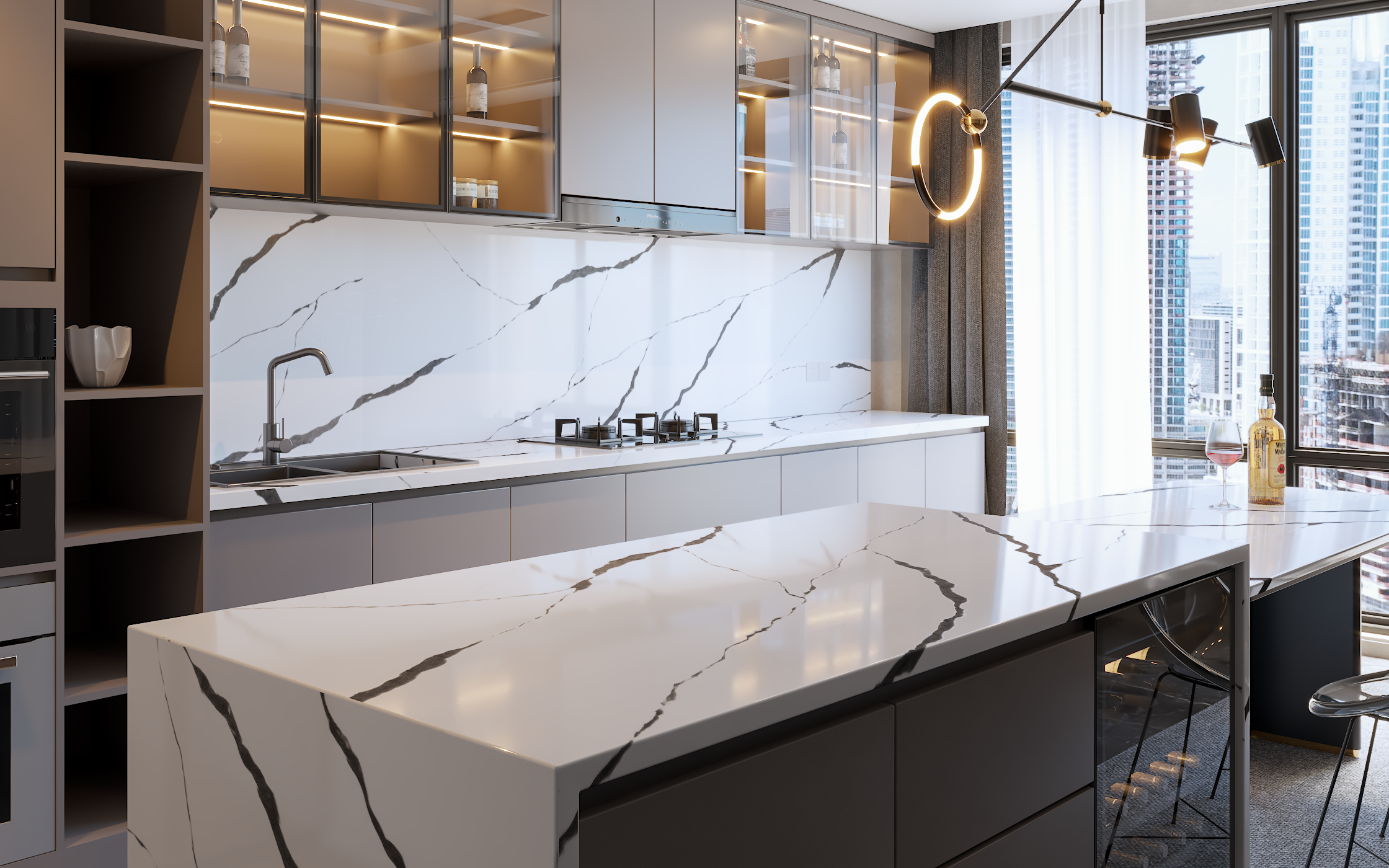 quartz kitchen countertops pros and cons