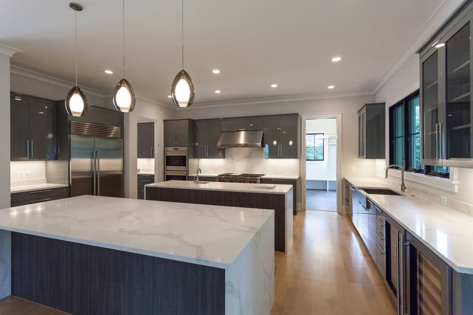 double kitchen islands